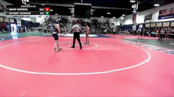 126 lbs Cons. Round 2 - Zackery Dickison, Pacifica (Garden Grove) vs Grant Herrera, West Covina