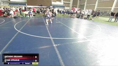 138 lbs Semifinal - Anthony Delgado, NV vs Ryder Sprague, OR