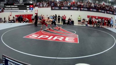 79 kg Quarters - Louie Cerchio, Spartan Combat RTC/ Titan Mercury Wrestling Club (TMWC) vs Waylon Cressell, Warren Wrestling Academy