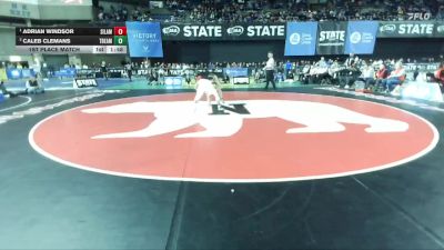 Boys 3A 120 lbs 1st Place Match - Adrian Windsor, Silas vs Caleb Clemans, Todd Beamer