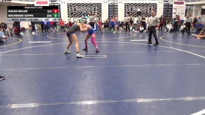 118 lbs 3rd Place - Kailee Miller, Cleveland-TN vs Mackenzie Gappa, Quakertown