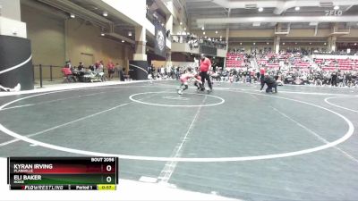 73 lbs Quarterfinal - Eli Baker, Hoxie vs Kyran Irving, Plainville