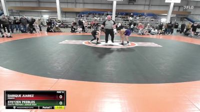 70 lbs Cons. Round 3 - Stetzen Peebles, South Fremont Junior High vs Darique Juarez, Minico