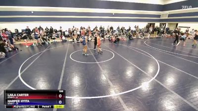108 lbs Round 4 (6 Team) - Laila Carter, Utah 2 vs Harper Hyita, Utah 1