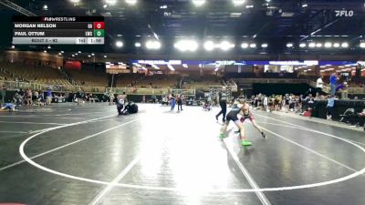 92 lbs Semifinal - Paul Ottum, Longwood Wrestling Club vs Morgan Nelson, Grapple Academy