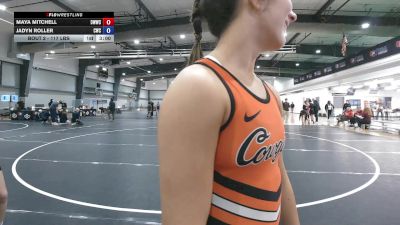 117 lbs Champ. Round 1 - Maya Mitchell, Devils Women's Wrestling Club At Arizona State University vs Jadyn Roller, Cowgirls Wrestling Club