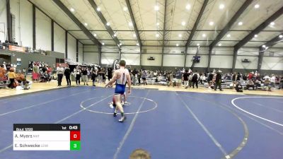 132 lbs Consolation - Ashton Myers, Mat Demon WC vs Eian Schwecke, Lewiston WC