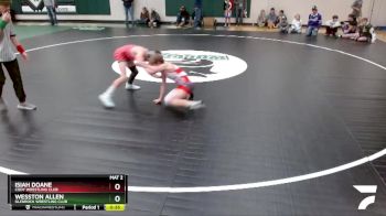 80 lbs Cons. Round 3 - Wesston Allen, Glenrock Wrestling Club vs Isiah Doane, Cody Wrestling Club