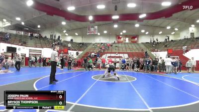 144 lbs Semifinal - Joseph Paun, Howe Wrestling School, LLC vs Bryson Thompson, Unafiliated