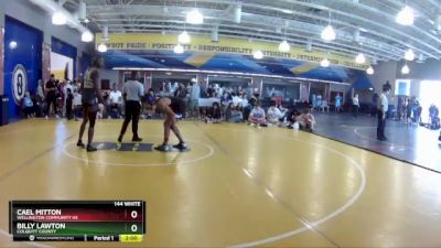 144 White Semifinal - Billy Lawton, Colquitt County vs Cael Mitton, Wellington Community Hs