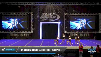 Platinum Force Athletics - Sapphires [2021 L1 Youth - Novice Day 1] 2021 The U.S. Finals: Ocean City