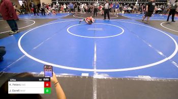 67 lbs Semifinal - Kasen Peters, Claremore Wrestling Club vs Jaxon Garell, Skiatook Youth Wrestling