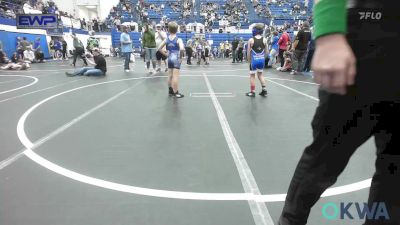 64 lbs Consolation - Rowen Jones, Bridge Creek Youth Wrestling vs Caspian Dovers, Harrah Little League Wrestling