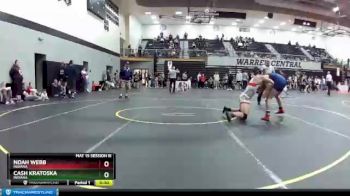 152 lbs Cons. Round 3 - Cash Kratoska, Indiana vs Noah Webb, Indiana