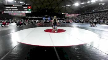 Boys 2A 165 lbs Quarterfinal - Aimen Flemens, Mark Morris vs William Conroy, Fife