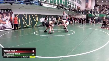 113 lbs Cons. Round 2 - Zachary Simmons, Buckeye (Medina) vs Mason Spence, Westerville North