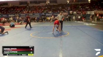 D 1 126 lbs Champ. Round 1 - Mason Dufrene, Hahnville vs Samuel Favaza, Fontainebleau