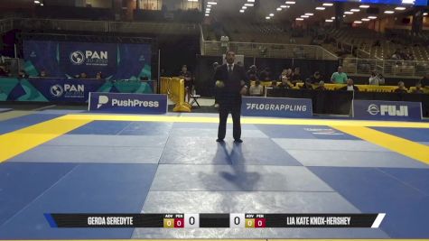 Gerda Seredyte vs Lia Kate Knox-Hershey 2025 Pan Jiu Jitsu IBJJF Championship