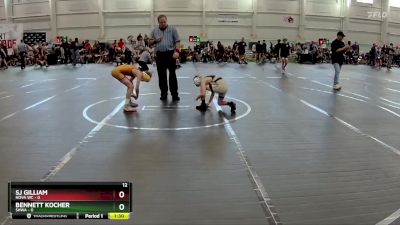 72 lbs Round 3 (10 Team) - SJ Gilliam, NOVA WC vs Bennett Kocher, SHWA