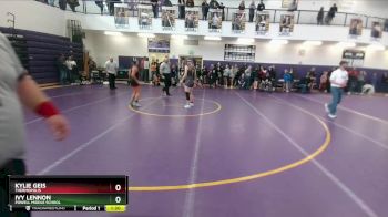 132 lbs Round 1 - Kylie Geis, Thermopolis vs Ivy Lennon, Powell Middle School