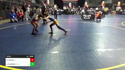 67 lbs Consy 2 - Xavier Santa, Selinsgrove vs Joey Hartken, General McLane