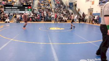 106 lbs Quarterfinal - Gunner Copeland, Burns/Pine Bluffs vs Wesley Morris, Buffalo