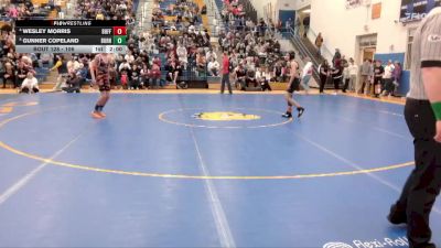 106 lbs Quarterfinal - Gunner Copeland, Burns/Pine Bluffs vs Wesley Morris, Buffalo