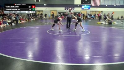 125 lbs Quarterfinal - Lana Schafer, Cedar Falls vs Noah Overholt, Iowa City West