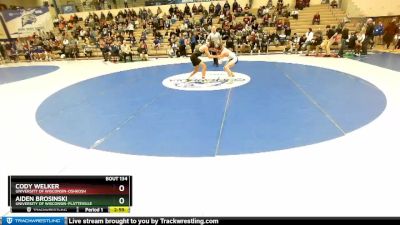 157 lbs Quarterfinal - Aiden Brosinski, University Of Wisconsin-Platteville vs Cody Welker, University Of Wisconsin-Oshkosh