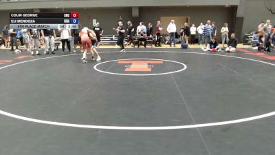 120 lbs 5th Place Match - Colin George, Chatfield Wrestling Club vs Eli Mendoza, Gilroy Hawks