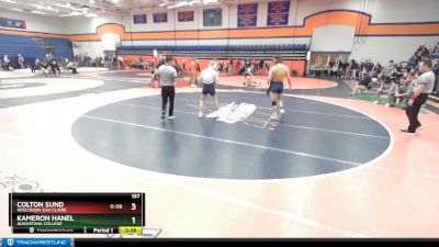 157 lbs Cons. Round 2 - Colton Sund, Wisconsin-Eau Claire vs Kameron Hanel, Augustana College