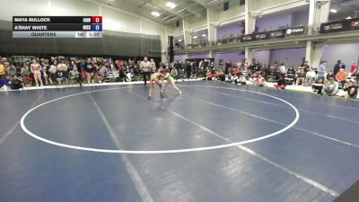 110 lbs Quarters - Maya Bullock, Club Madison Wrestling vs A'shay White, Missouri
