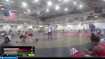 117 lbs Round 2 (4 Team) - Sophie Bowers, Charlies Angels Pink vs Aliyanah Rogers, Charlies Angels Black