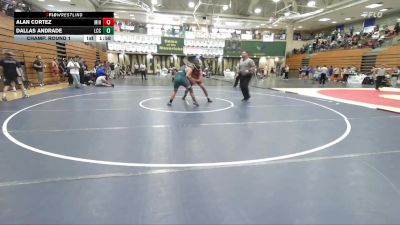 190 lbs Champ. Round 1 - Dallas Andrade, La Costa Canyon vs Alan Cortez, Mission Hills