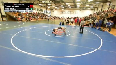 125 lbs Cons. Round 2 - Chazz Tallarigo, Baldwin Wallace vs Tatsu Homma, Case Western Reserve