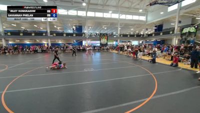 100 lbs Semifinal - Riley Kongkaeow, Unattached vs Savannah Phelan, Unattached