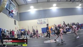 85/95 1st Place Match - Carter Lirgg, Mighty Warriors vs Ezra Barber, Kings Mountain Wrestling Club