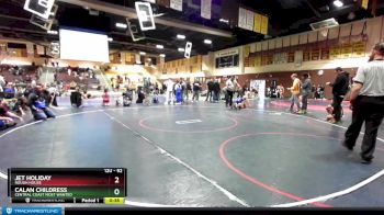 92 lbs 1st Place Match - Jet Holiday, Rough House vs Calan Childress, Central Coast Most Wanted