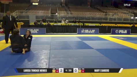 Larissa Trindade Mendes vs Mary E Sanders 2025 Pan Jiu Jitsu IBJJF Championship