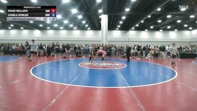 120 lbs 5th Place Match - Paige Ballard, George Jenkins High School Wrestling vs Camila Robles, Emerald Elite Wrestling Club