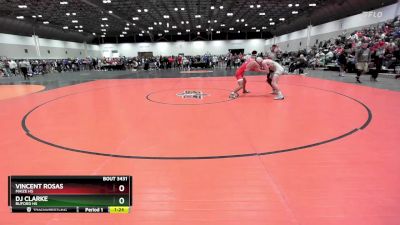 132 lbs Semifinal - Dj Clarke, Buford HS vs Vincent Rosas, Maize HS