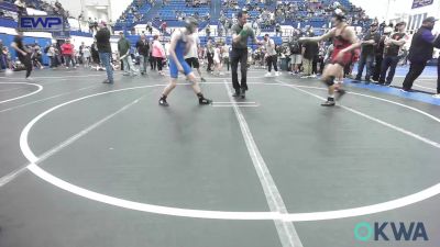 112 lbs Quarterfinal - Gabe Hebensperger, Cushing Tigers vs Eastyn Norris, Team Nomad