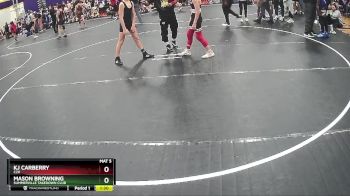 100 lbs Semifinal - Mason Browning, Summerville Takedown Club vs Kj Carberry, C2X