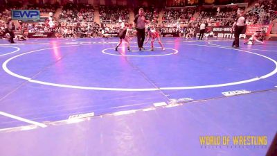 61 lbs Round Of 16 - Baylee Mizell, Stronghold Wrestling Club vs Blair Halsted, Sebolt Wrestling Academy