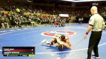 150 Class 4 lbs Champ. Round 1 - Colby Gray, Fort Osage vs Andrew Bowling, Lebanon