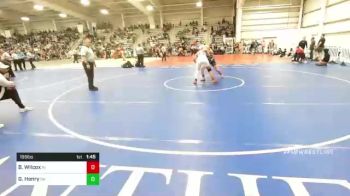 195 lbs Quarterfinal - Benjahmin Wilcox, RI vs Garrett Henry, OK