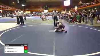 55 lbs Rr Rnd 3 - Allie Ridgeway, Force 10 Wrestling Academy vs Brekken Alexander, Camel Kids