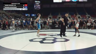 132 lbs Champ. Rd Of 32 - Eddie Woody, Jr., Iowa vs Mason Katschor, Michigan