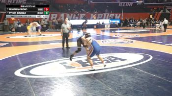 3A 215 lbs Cons. Round 2 - Teigen Moreno, Carpentersville (Dundee-Crown) vs Ryker Czubak, Joliet (Catholic Academy)