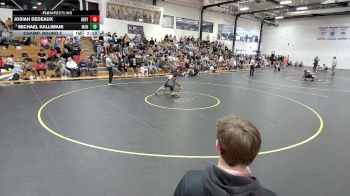 141 lbs Champ. Round 2 - Josiah Dedeaux, Indianapolis vs Michael Kallimani, Manchester
